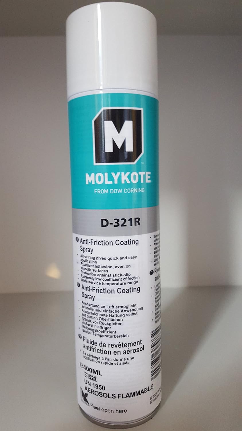molykote D321R400 Dry Spray Lubricant, Green, White, 400 ml Amazon