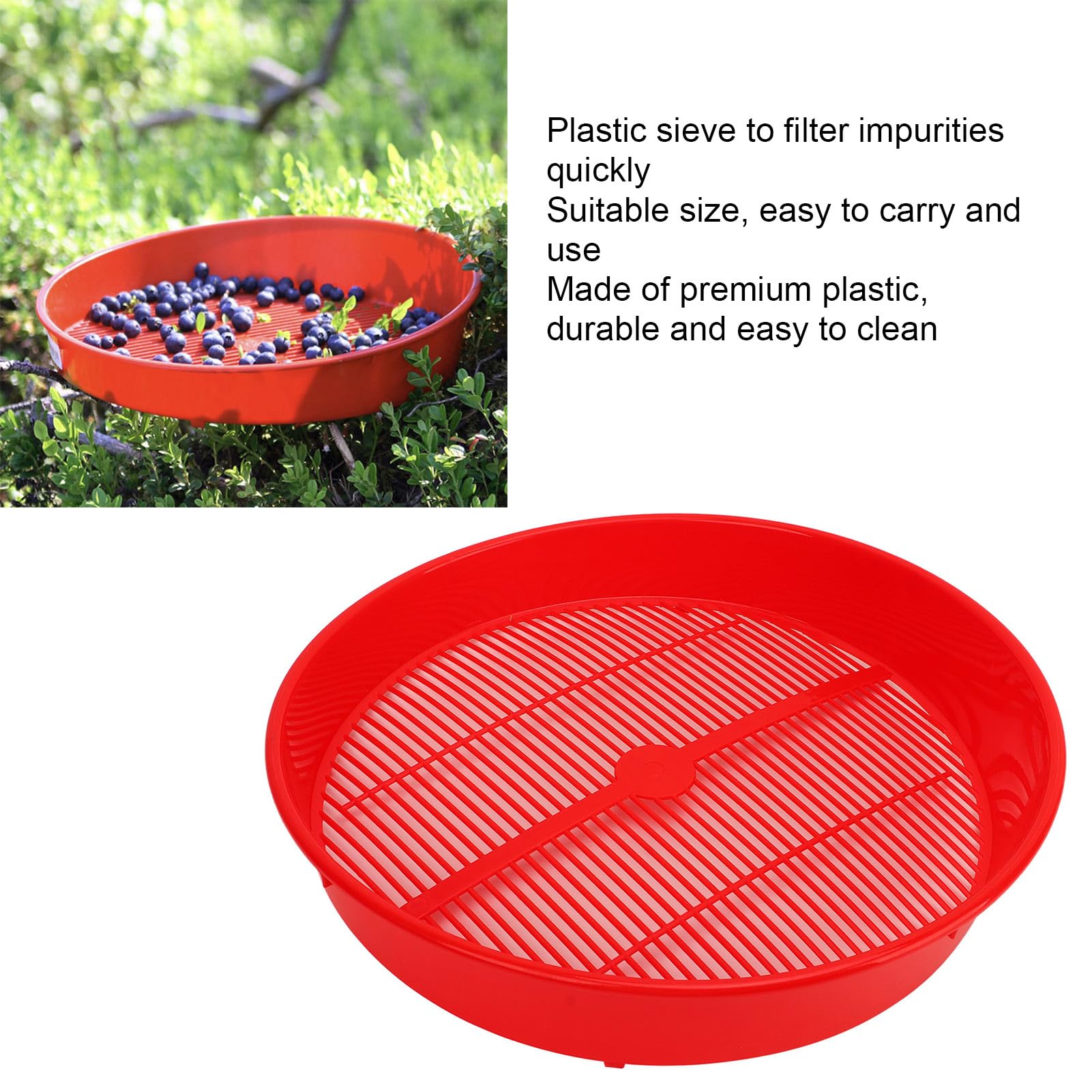 Setaccio Per Mirtilli In Plastica - Cestello Lavaggio Frutta E Verdura - Foto 11