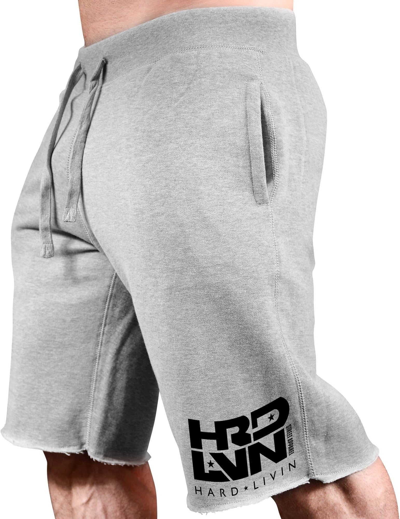 Men's Workout (Hard Livin HRD-LVN) Fitness Gym Sweat Shorts