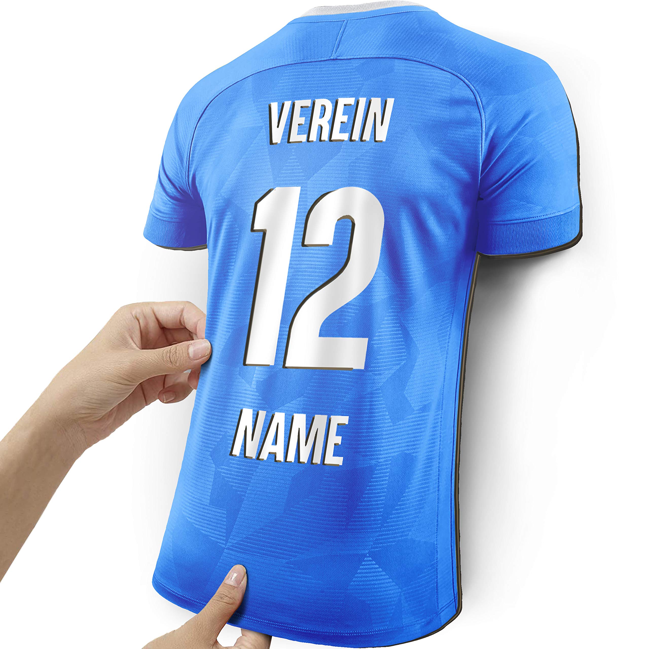 Elbeffekt Trikotlampe für Rostock Fans aus Holz - personalisierbares Geschenk - schenke dein individuellen Rostock Fanartikel aus Echtholz