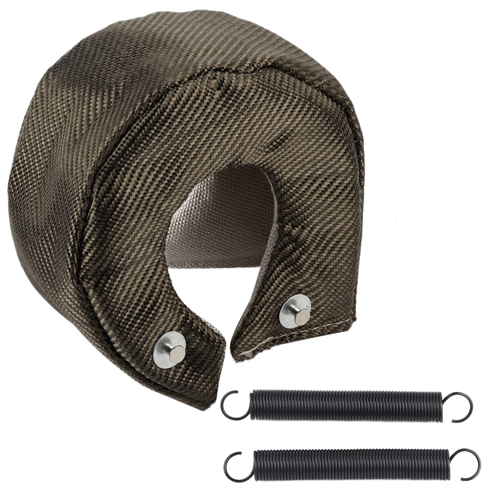 HERCHR Turbo Shield, Fibra De Vidrio única Turbo Heat Shield Manta Barrera Turbo Cargador Cubierta Envoltura Protectora para T3/GT35/GT37/GT40/GT42
