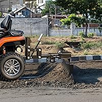 Vista 7 de YITAMOTOR ATV/UTV Hoja de Raspado Implemento 42" Raspador de Caja Trasera 2" Diámetro Interior Se Ajusta a Elevadore de Implemento Manual ATV/UTV