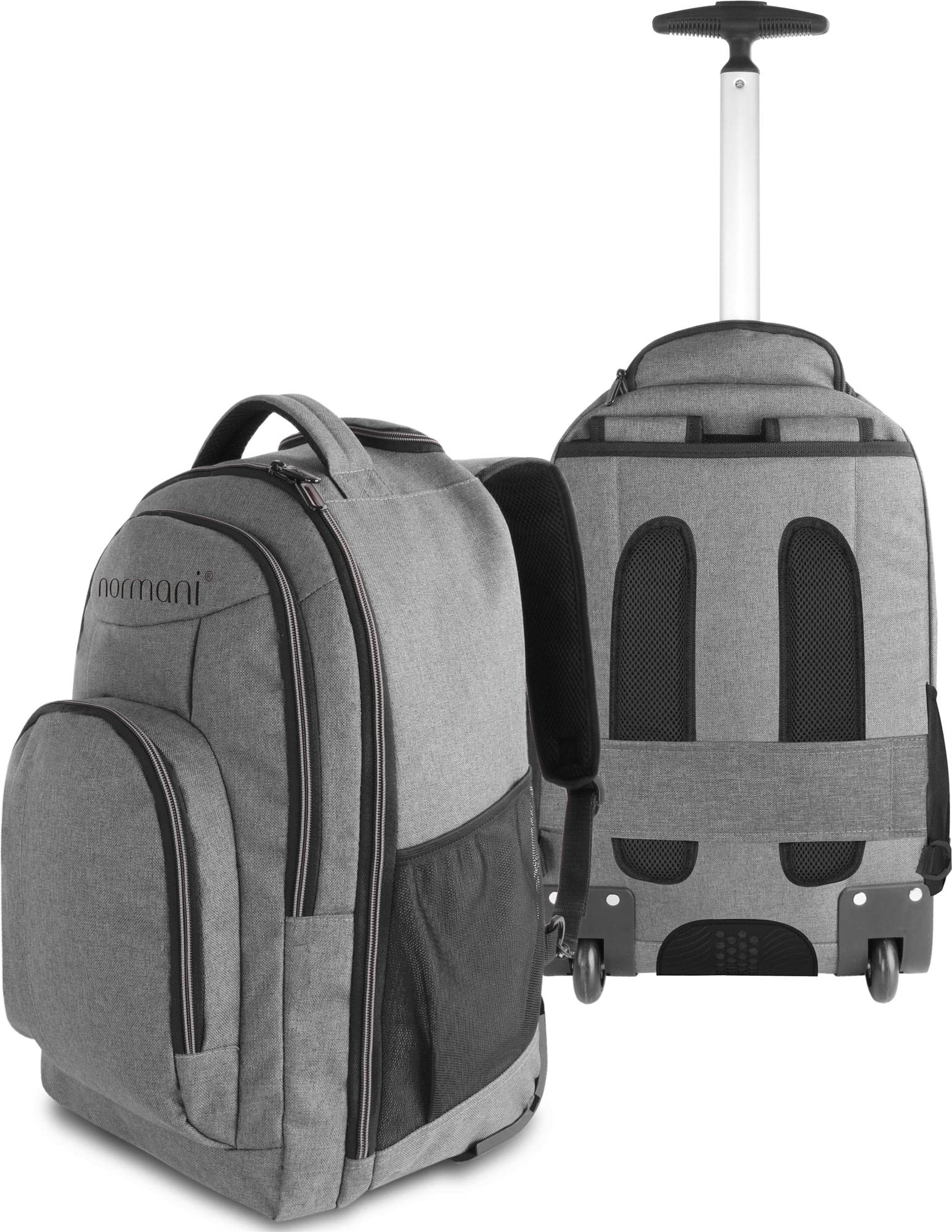 normani Rucksack mit Trolleyfunktion - 30 Liter Volumen Rucksacktrolley zum ziehen mit Laptopfach für Schule, Uni, Reisen, Ausflüge oder Einkaufen