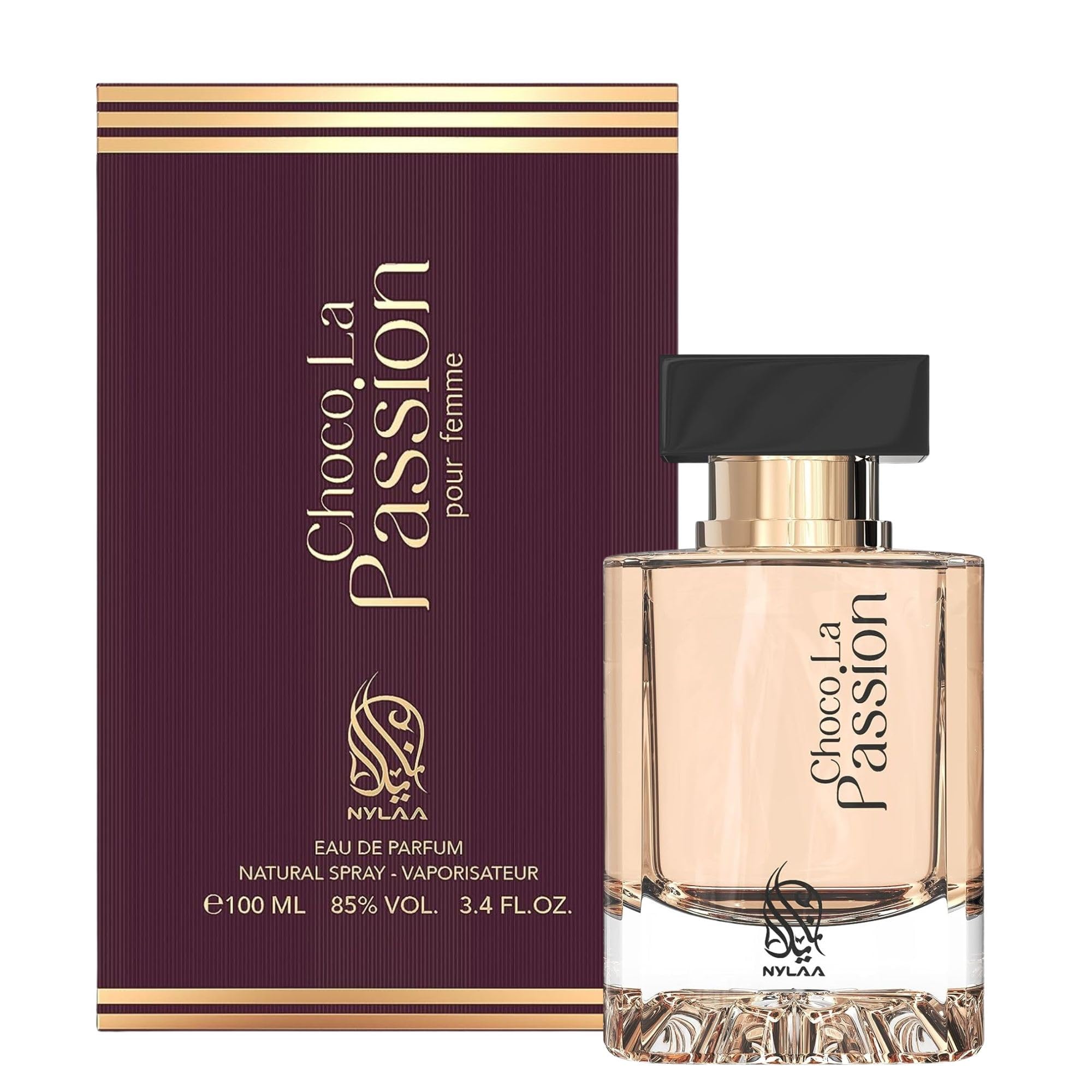 Choco La Passion 100ml Nylaa Perfume for Women - Eau De Parfum - Fruity Sweet Perfume with Notes of Caramel Vanilla Perfume