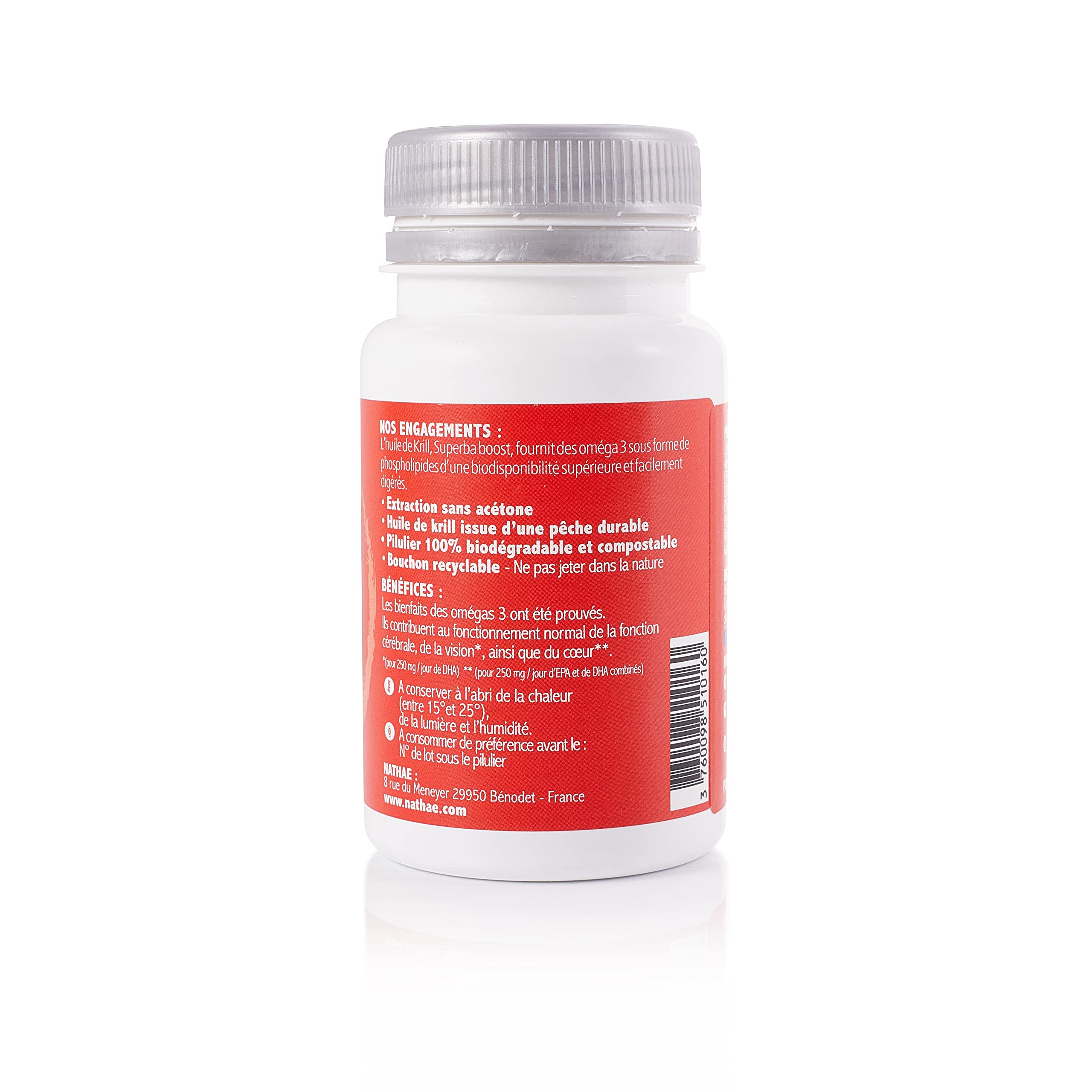 KRILL - Complément Alimentaire - Superba Boost - Oméga 3 et EPA/DHA - Huile de Krill Pure - 60 capsules