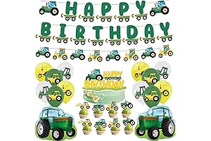 Bring the Farm to Your Birthday with Farm Green Tractor Party Supplies!