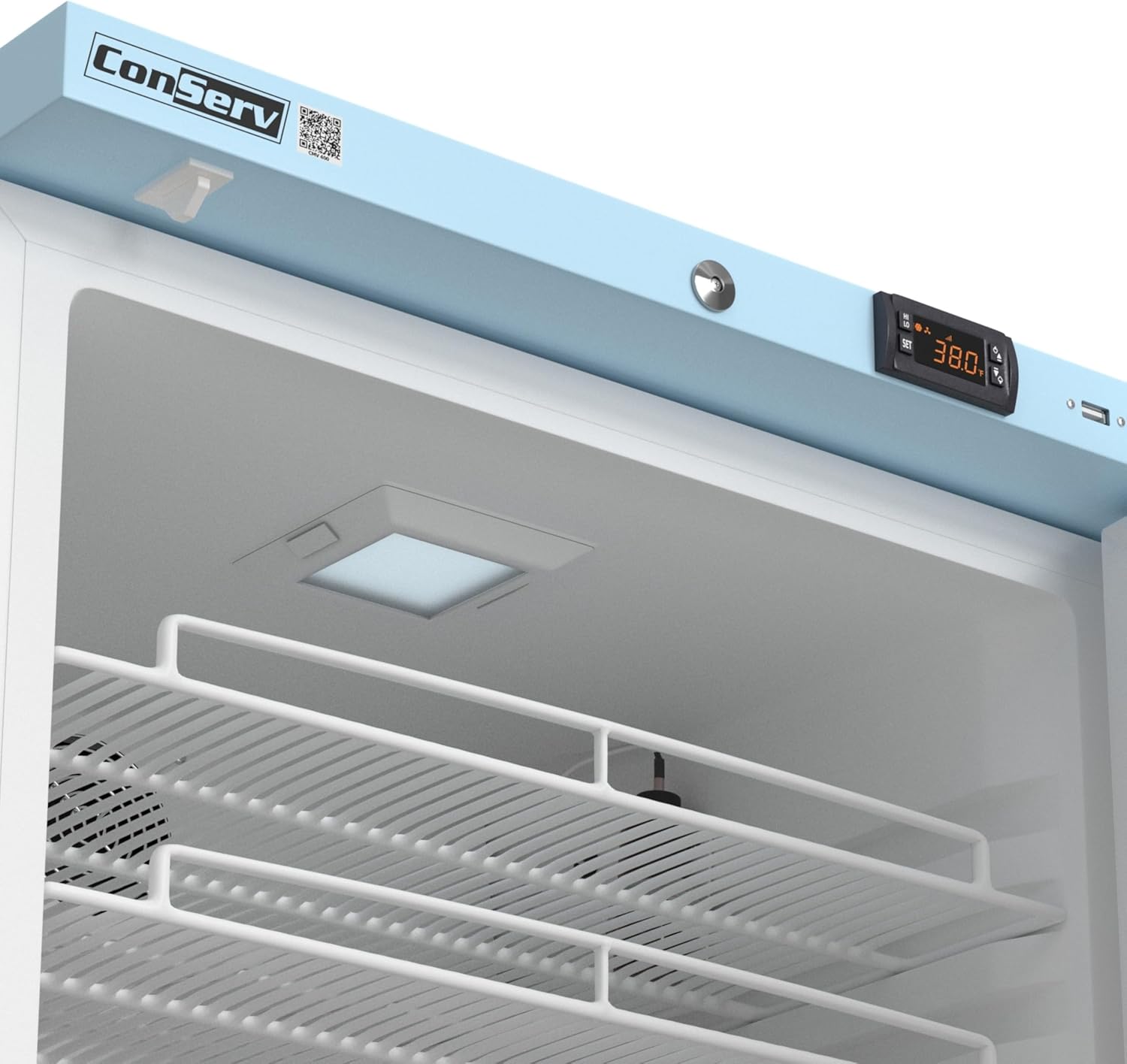 Conserv 24” Pharmacy Refrigerator, 3.9 Cu.Ft Medical Vaccine Fridge, WiFi Temperature Monitoring, Lock & Alarm, Built-In or Freestanding, ETL Listed, 110V