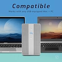 Vista 2 de OWC Caja de almacenamiento externa Mercury Elite Pro Dual USB-C/Thunderbolt 3 de 12 TB con HUB de 3 puertos para Mac y PC Disco duro