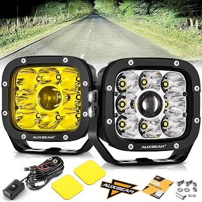 Auxbeam XP-Ultra Series 5 Inch 110W LED Offroad Pod Lights with W&A Covers
