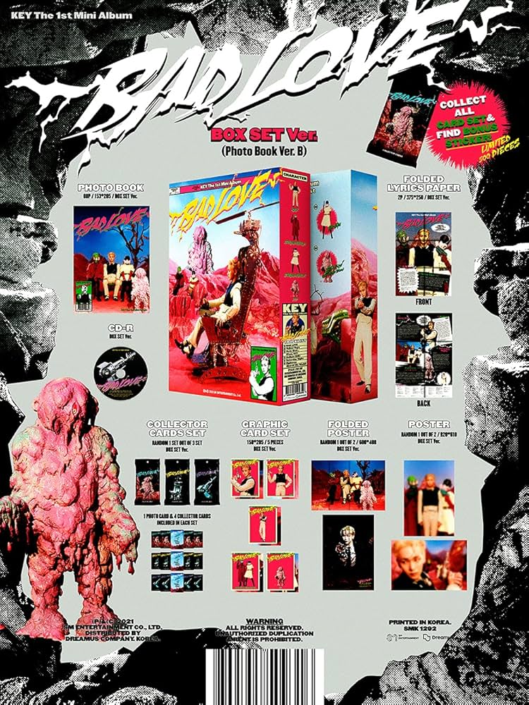 SHINee KEY『BAD LOVE』LP KEY - 1st mini album BAD LOVE LP Ver. Vinyl SEALED NEW