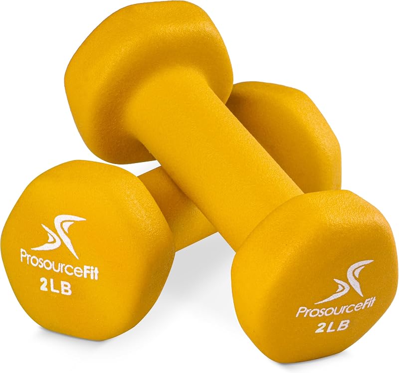 ProsourceFit Neoprene Dumbbell Coated for Non-Slip Grip