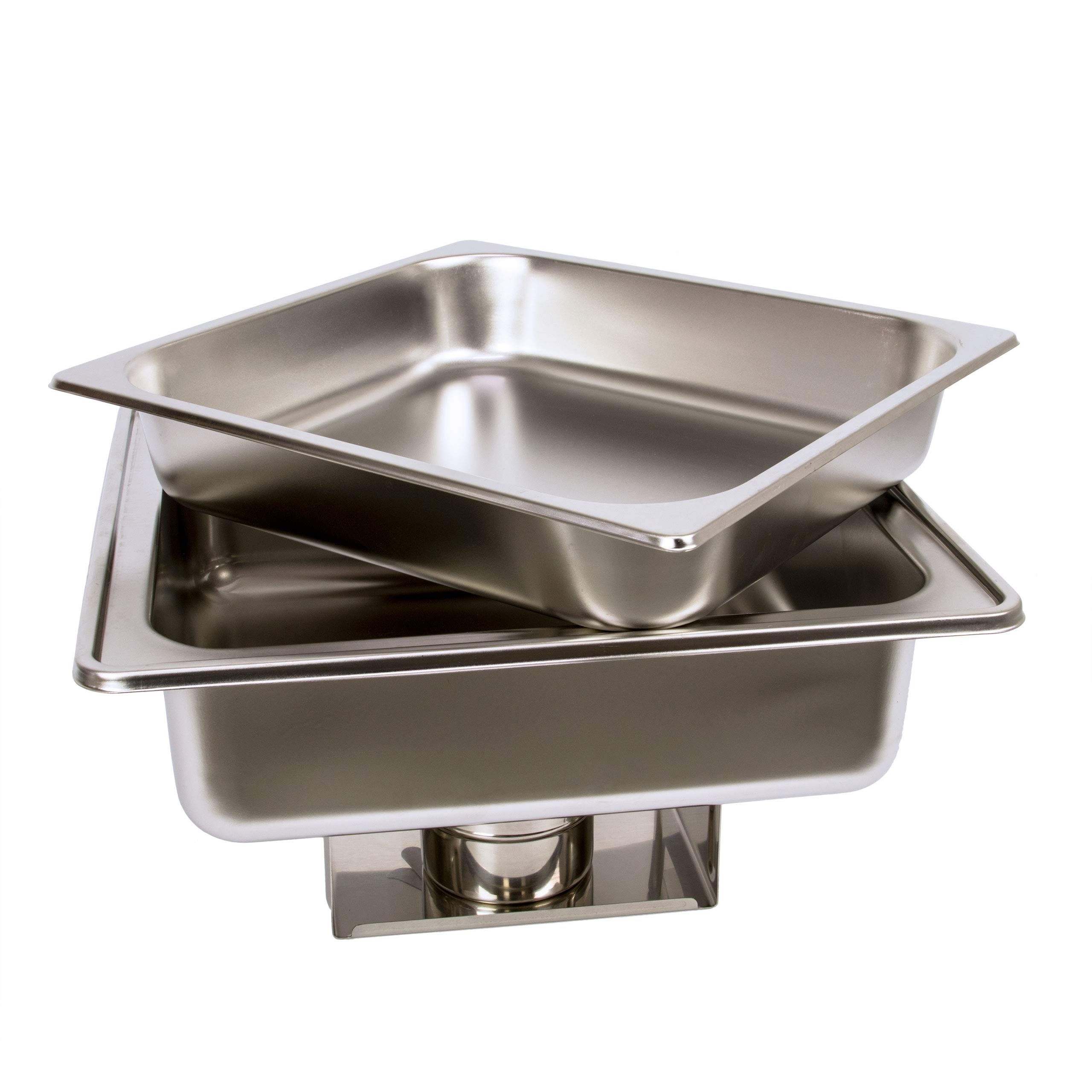 Edelstahl Luxus Speisenwärmer 2/3 Warmhaltebehälter Chafing Dish 6,0 Liter
