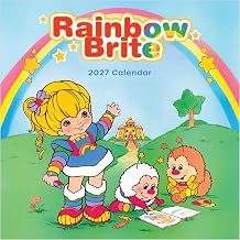 TF Publishing 2027 Rainbow Brite Wall Calendar - 12 x 12 inches | Premium Matte Paper, Vertical Monthly Wall Calendar 2027 with Large Grids for Appointments and Scheduling