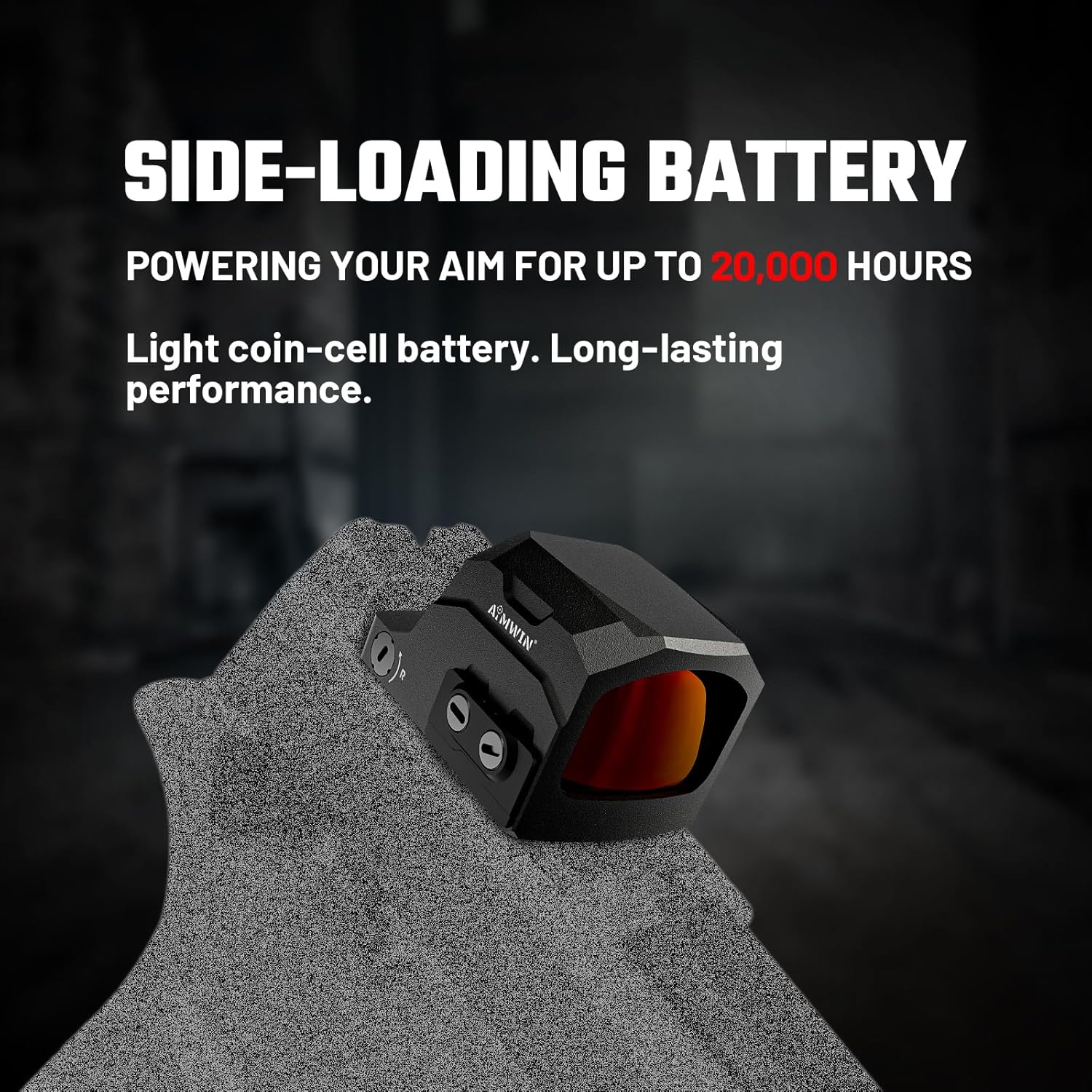 AIMWIN PE330 Enclosed Red Dot Sight with 3 MOA Dot 40 MOA Circle Aspheric Lens for RMSc Footprint Aim Awake Motion Sensor