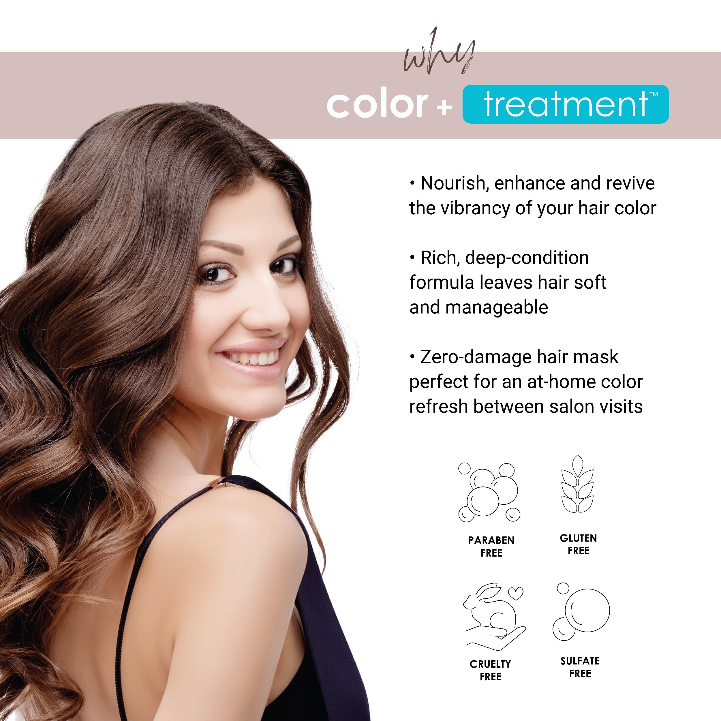 Keracolor Color + Treatment Toning Mask, Highly Pigmented Semi-Permanent Hair Color Masque for Vibrant, Hydrated Hair, 11 Fl Oz