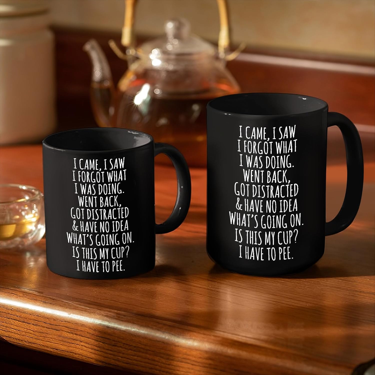 Funny Mug Senior Citizens I Came I Saw I Forgot What I Was Doing - Funny, Sarcasm, Sarcastic gifts for Elderly Grandma Grandpa Mom Dad Birthday Gift Retirement Gift Black 11oz Ceramic Coffee Mug 11oz - Image 5