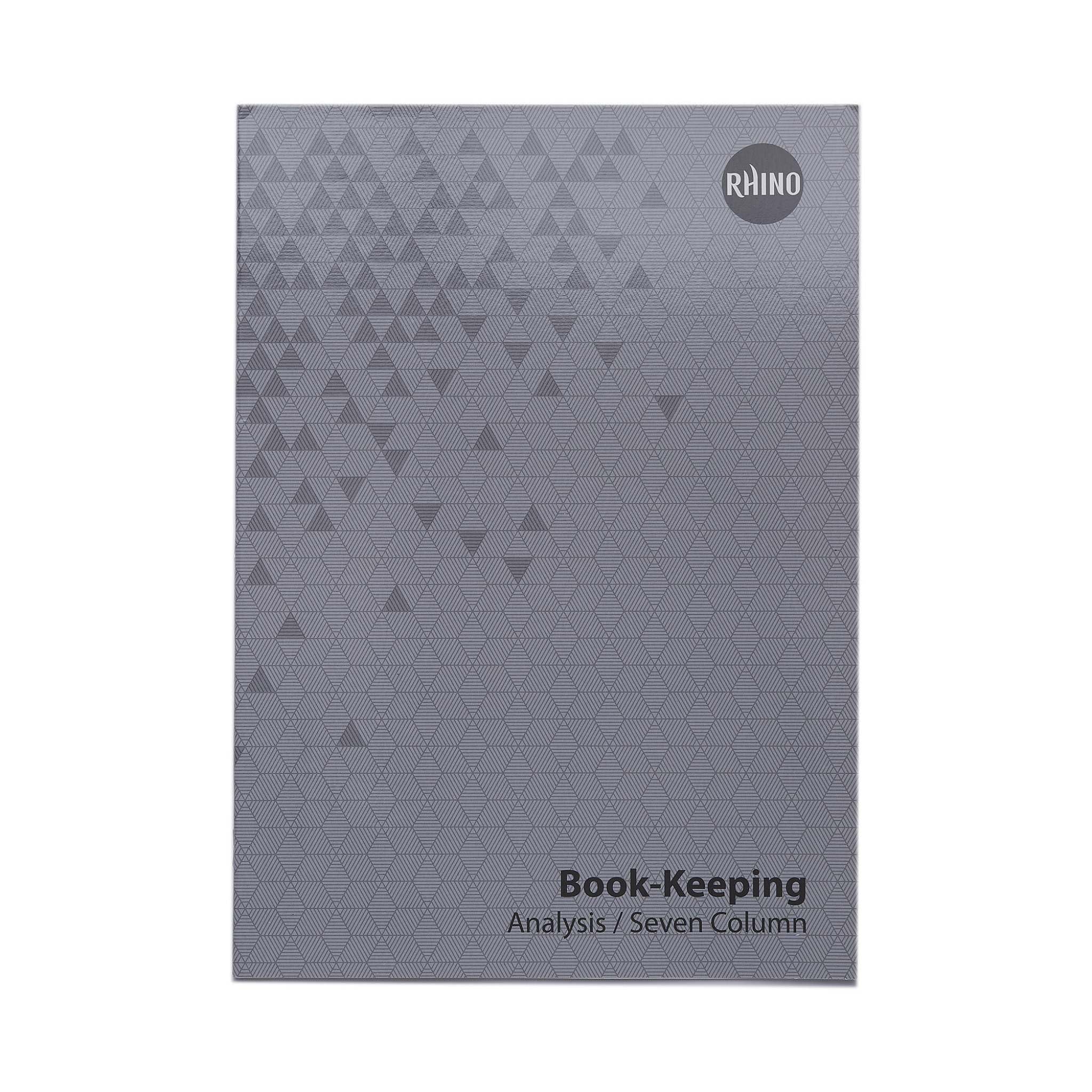 Rhino A4 Bookkeeping Book, Analysis/7-Column, Accounts & Ledger Book, 32-Page / 12-Pack, Office & Stationery Supplies
