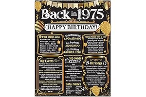 49th Birthday Decorations Back in 1975