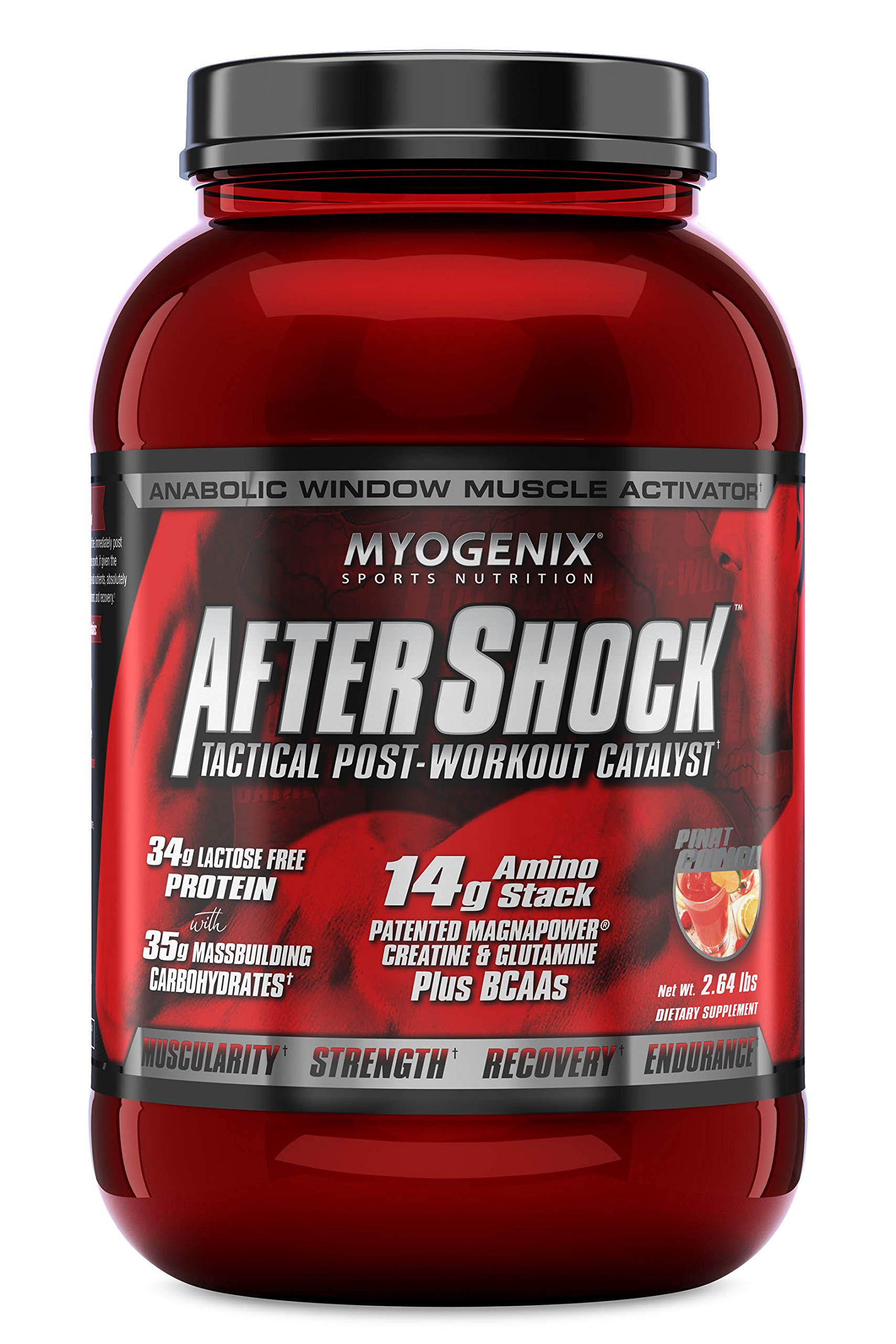 Myogenix Aftershock Tactical Post Workout, Unlimited Muscle Growth | Anabolic Whey Protein | Mass Bu