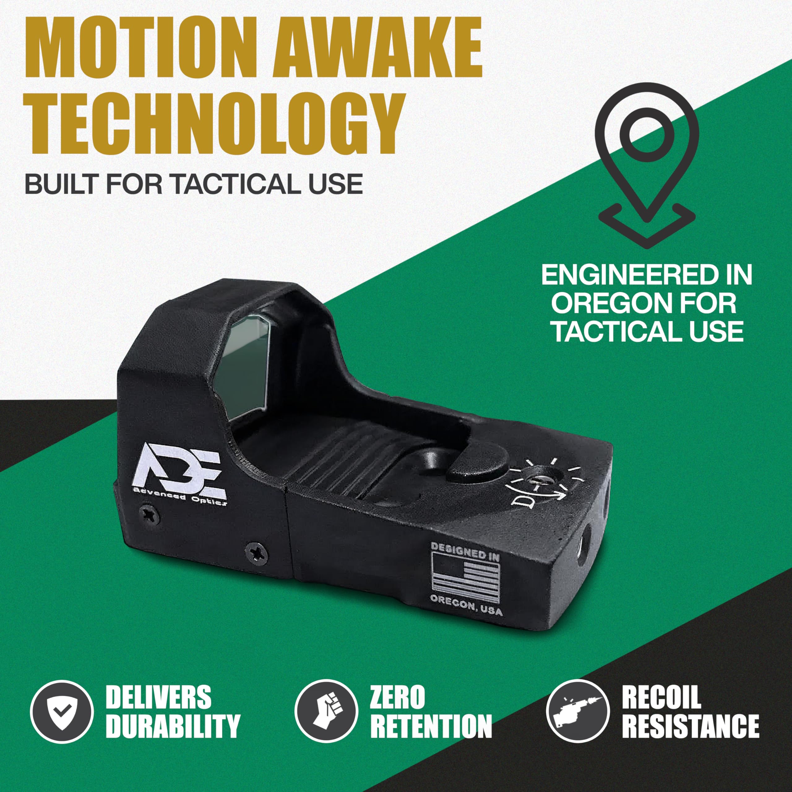 Amazon.com: Ade Advanced Optics Huracan RD3-006X – Green Dot