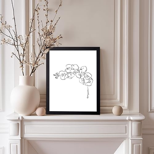 Miniatura 66 de Poster Master Póster de peonías – Estampado de flores retro – Ilustración floral – Ilustración en blanco y negro – Diseño de línea y abstracto –