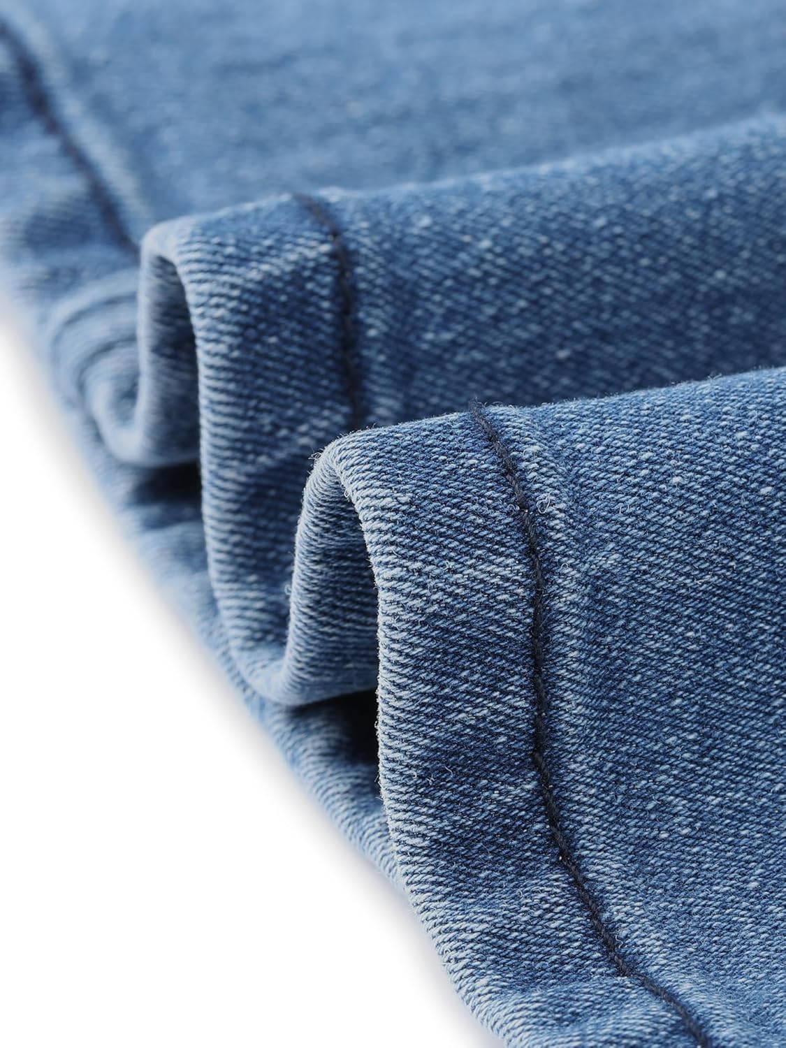 Allegra K Denim Skirt for Women Casual Back Slit Stretchy High Waisted Below Knee Length Jean Skirt - Image 5