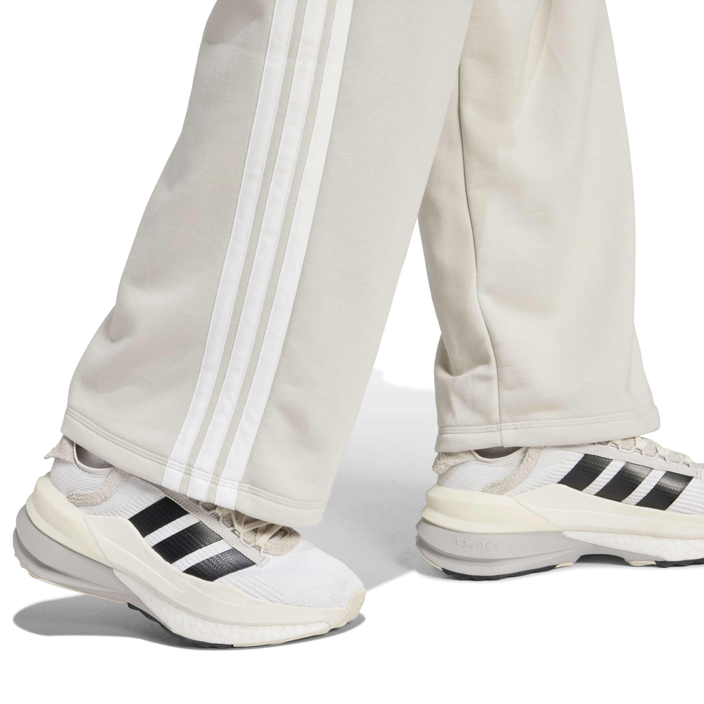 adidas Damen Golfhose Essentials 3-Stripes Open Hem French Terry