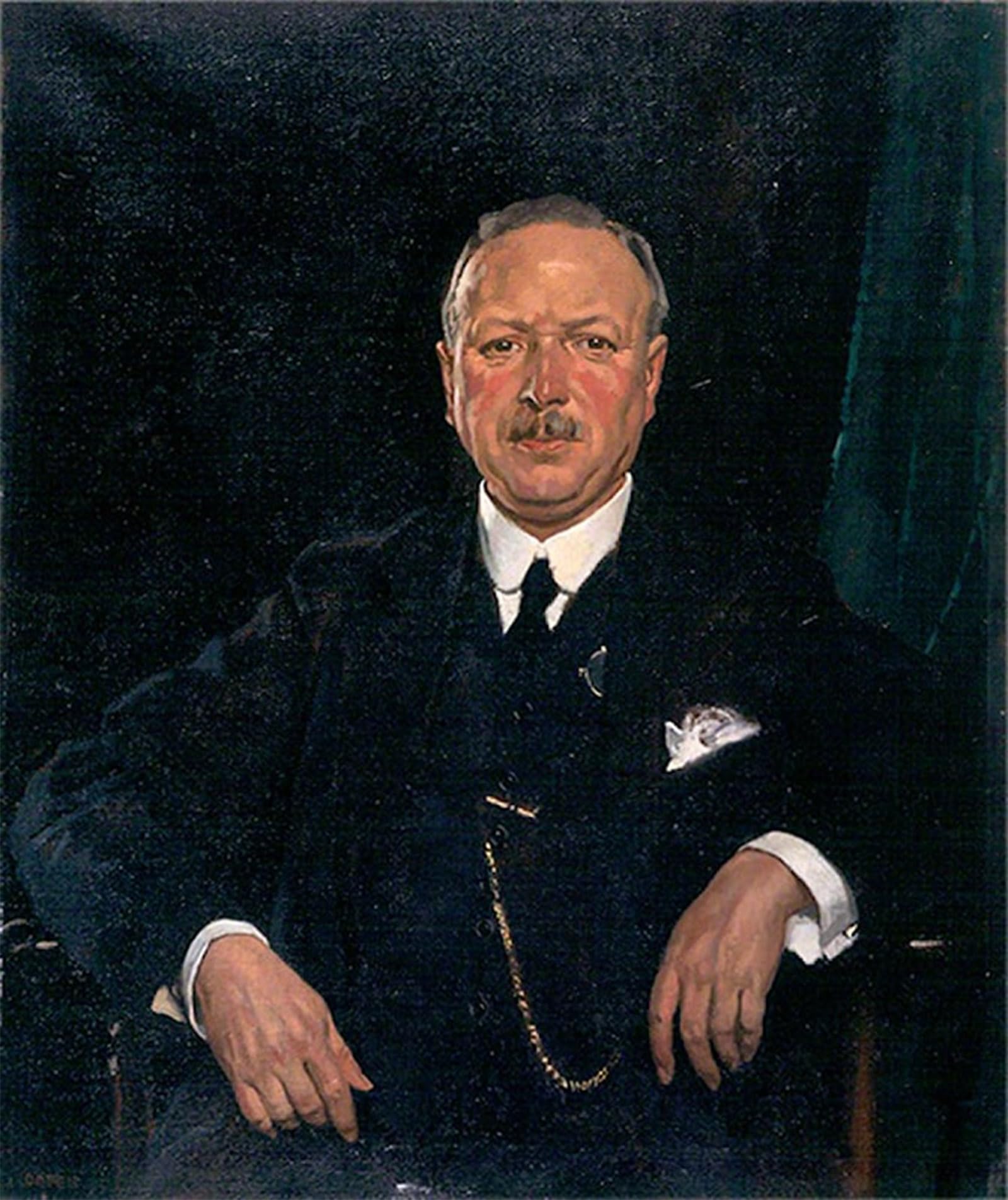 ARTXLXXBN Famous Painting Canvas Artwork Graffiti Print Sir Jaffrey Bt LLD Chairman of Aberdeen Art Gallery Committee Sir William Newenham Montague Portrait Canvas Image for Home Decor 60x90cm