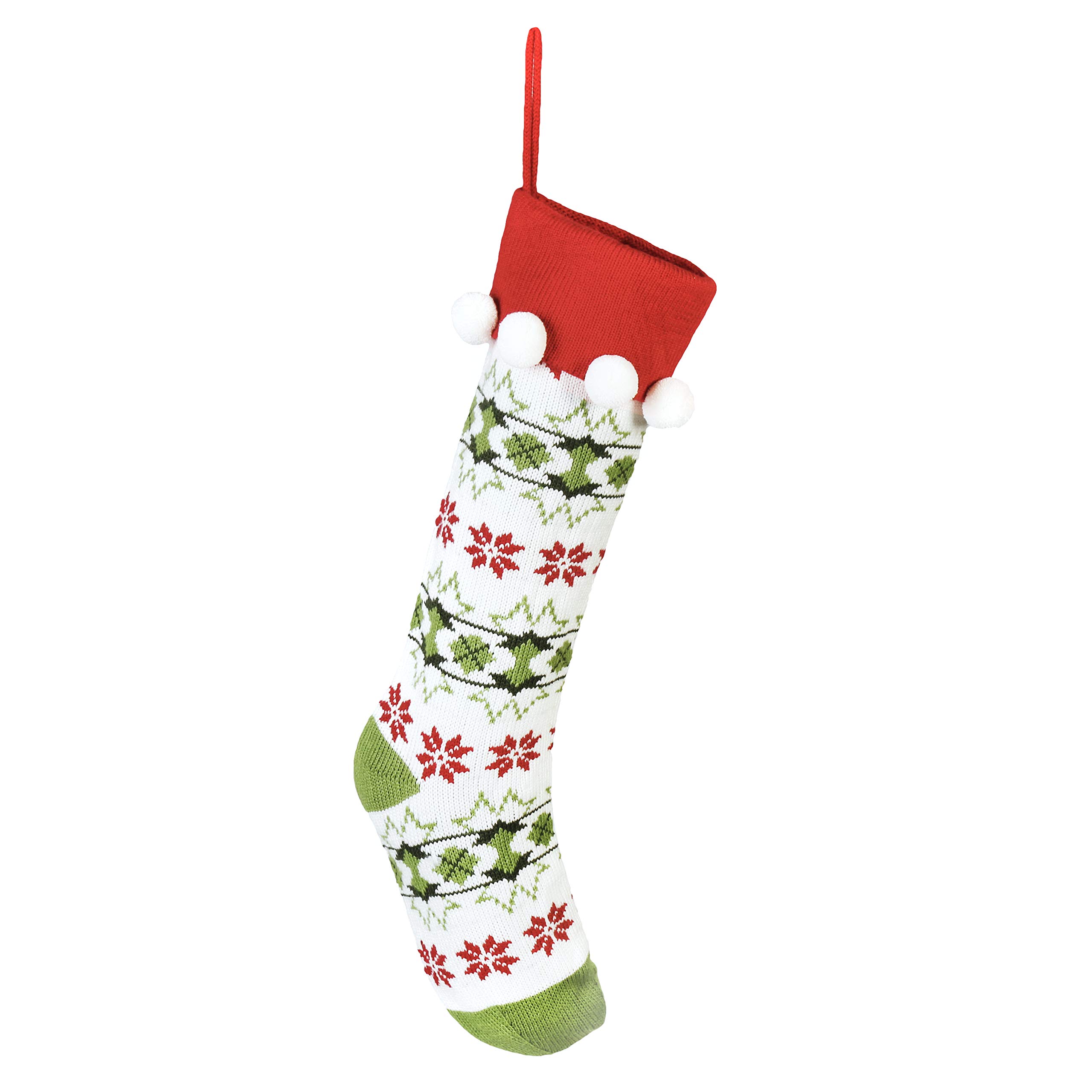 Dibor Knitted Sweater Fair Isle Christmas Stocking - 24"/60cm
