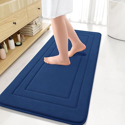 Miniatura 185 de Arotive Tapete de baño de espuma viscoelástica de 30 x 20 pulgadas, ultra suave y absorbente, lavable a máquina, cómodo tapete de baño para suelo