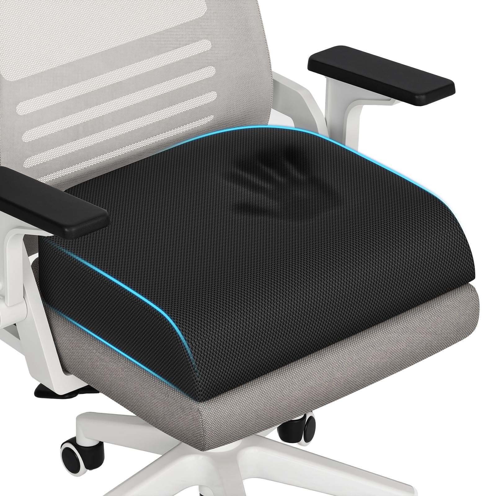 square クッション　surpass cixeur nocare nyhc TranquilRelax Large Seat Cushion, Soft Foam Cushion for Long