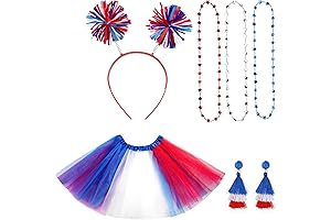 Patriotic USA Themed Accessories Set for Women