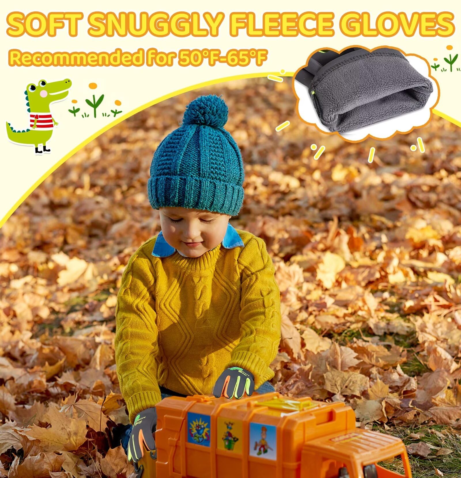 donegal bay Syracuse Orange Blue Fleece Gloves - NCAA Officially Licensed