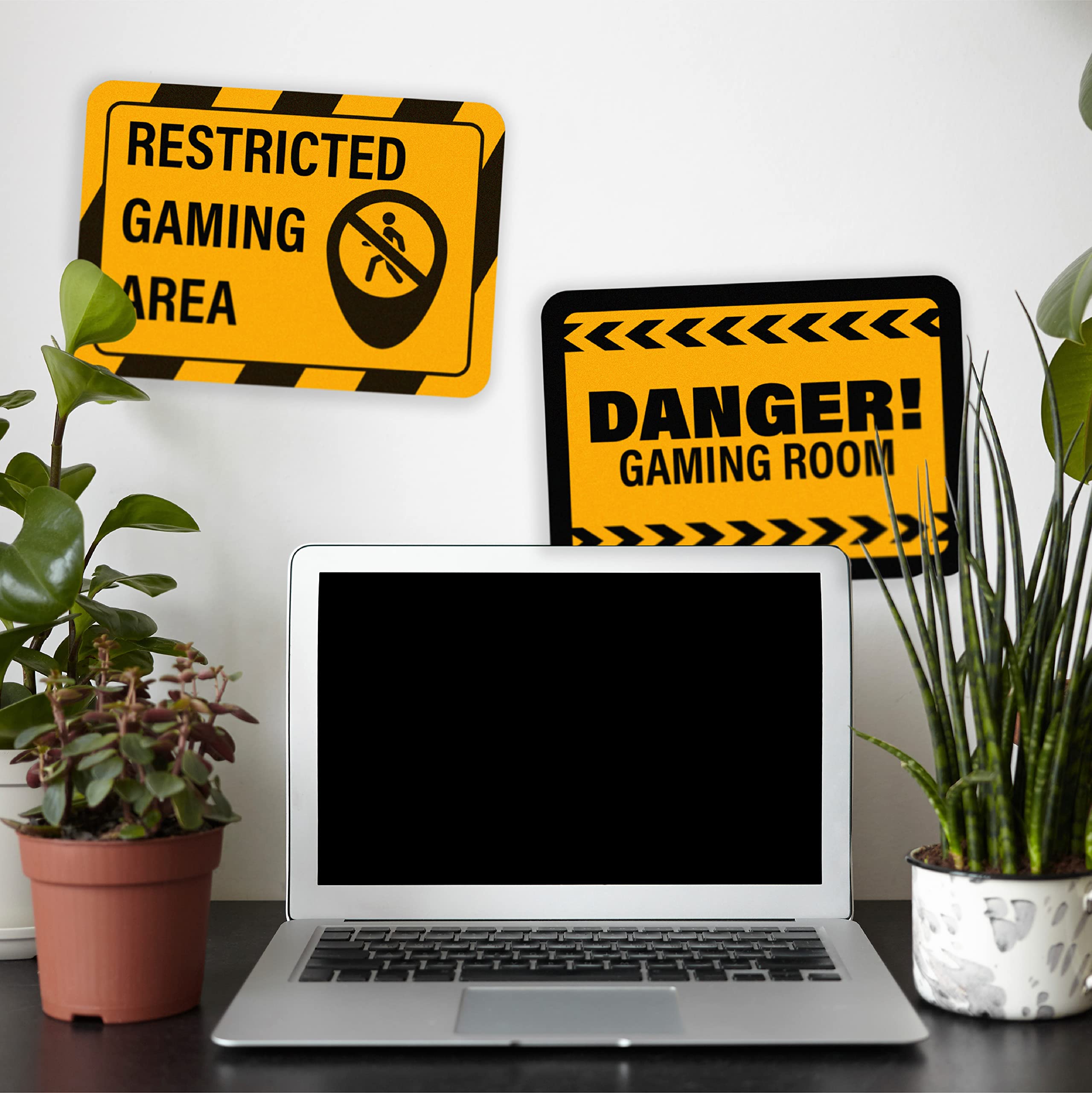 DankeDir! Gaming Zone – Targa in plastica 30 x 20 cm – Targa per porta camera LAN party sala giochi idea regalo studente decorazione zocker – regalo