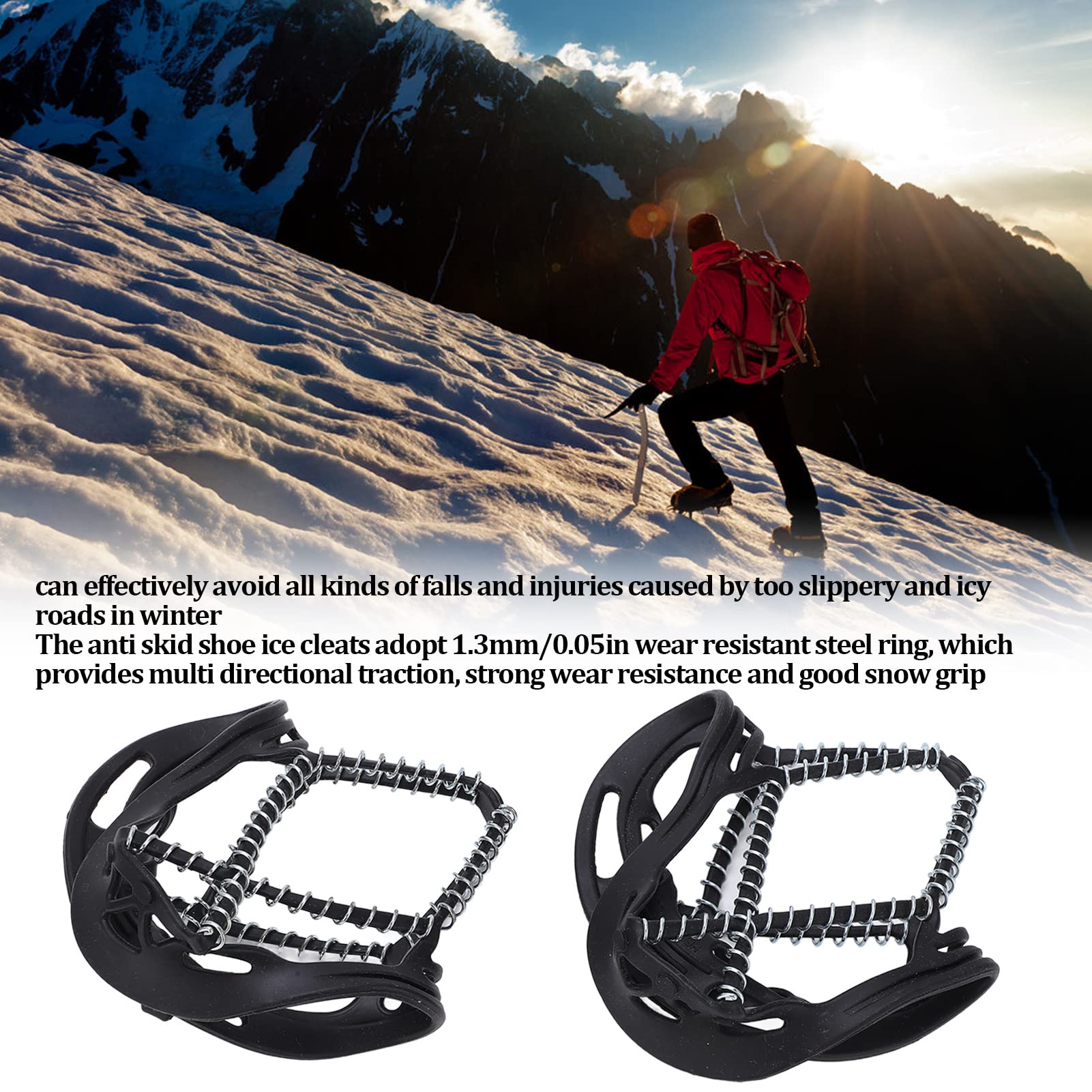 Crampons, Ice Snow Grips Cleats for Outdoor Activities