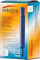 Vista 5 de Integra Resaltador de escritorio, punta de cincel, morado fluorescente (ITA33325)