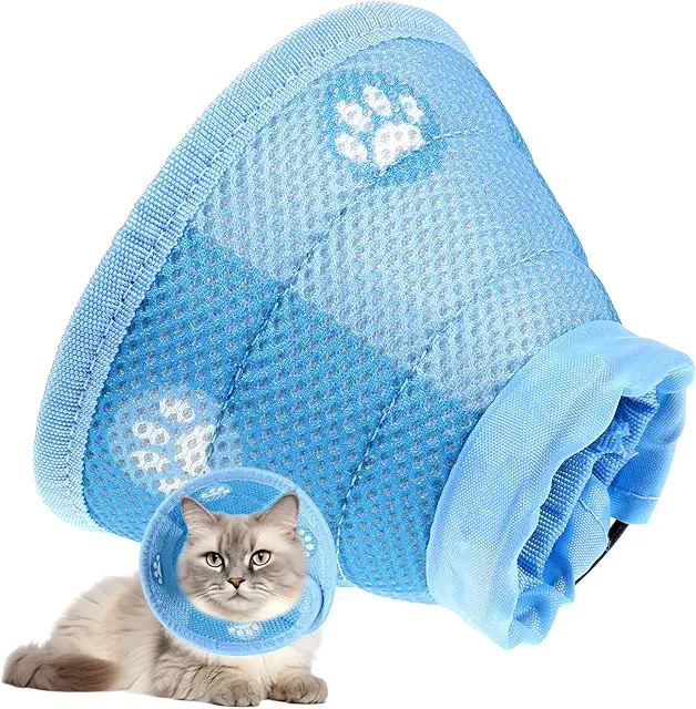 Mjuk Krage Katt: Mjuk återhämtningskrage för katter och valpar