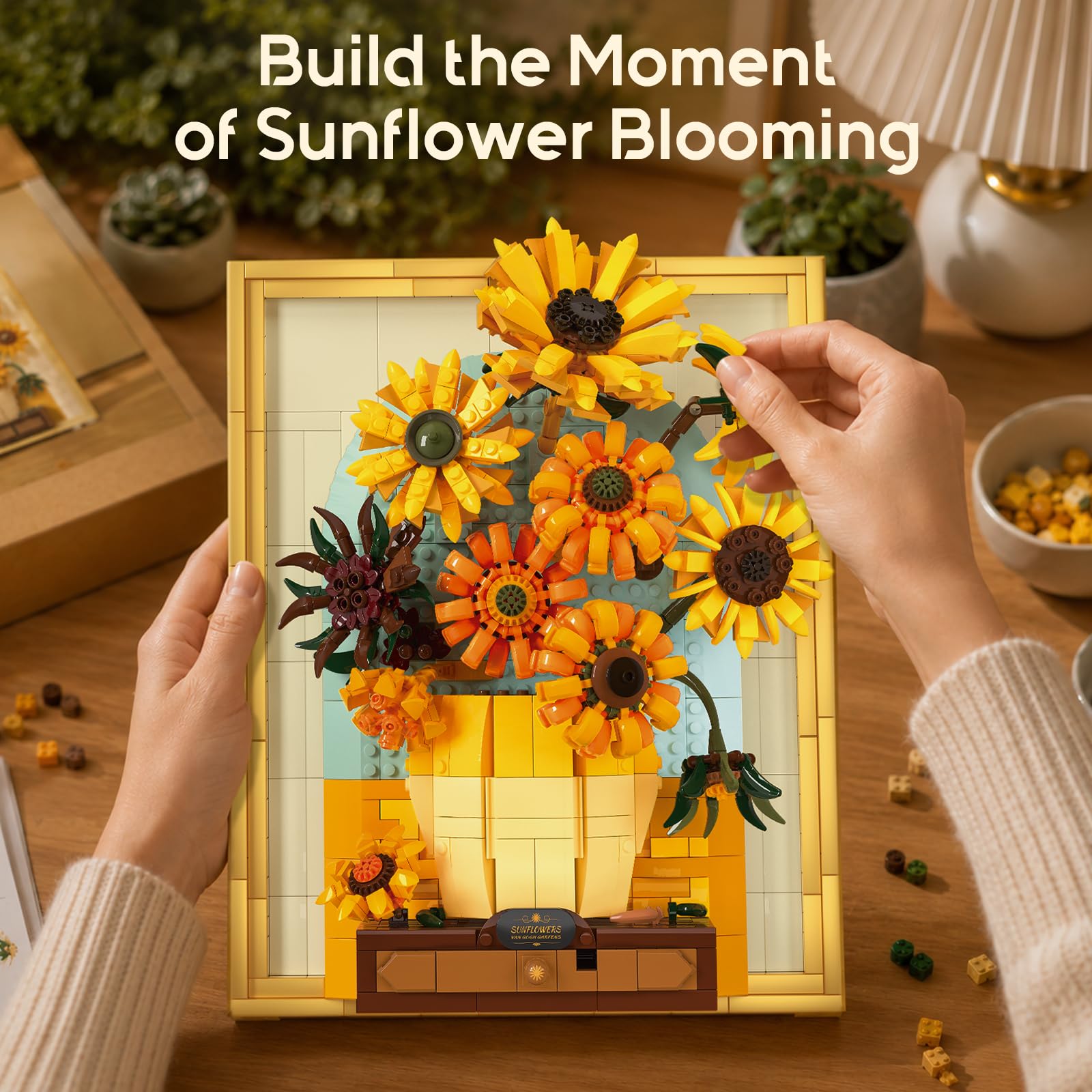 Amazon.com: JMBricklayer Sunflower Building Set for Adults, Van