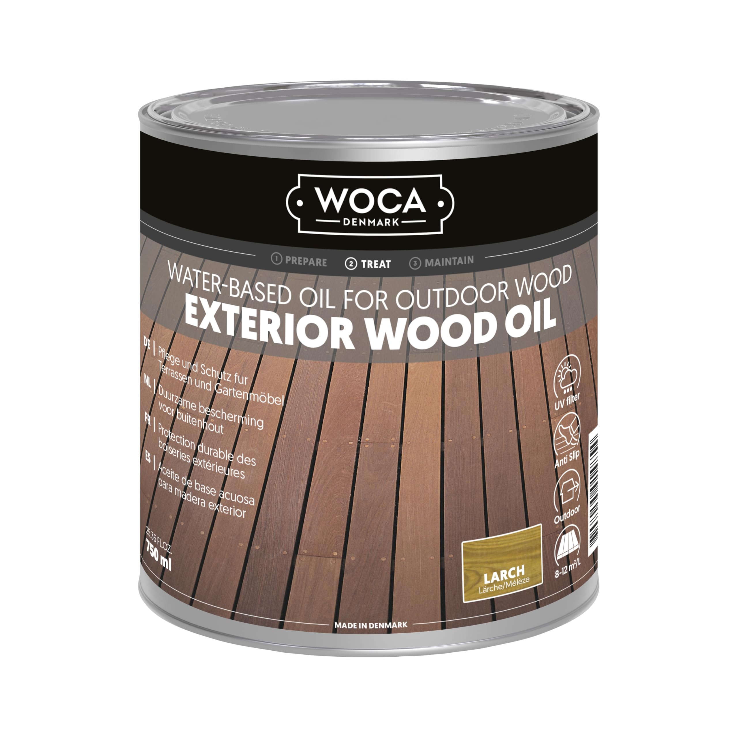 WOCA 617935A Exterior Oil, Larch 0.75 L
