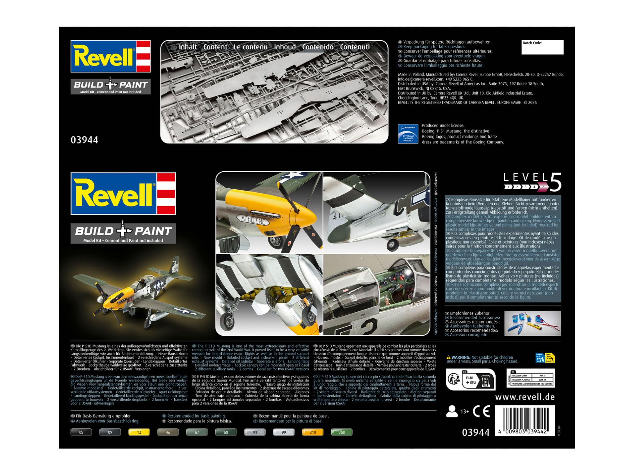 Revell - 03944 P-51D-5NA Mustang (Early Version