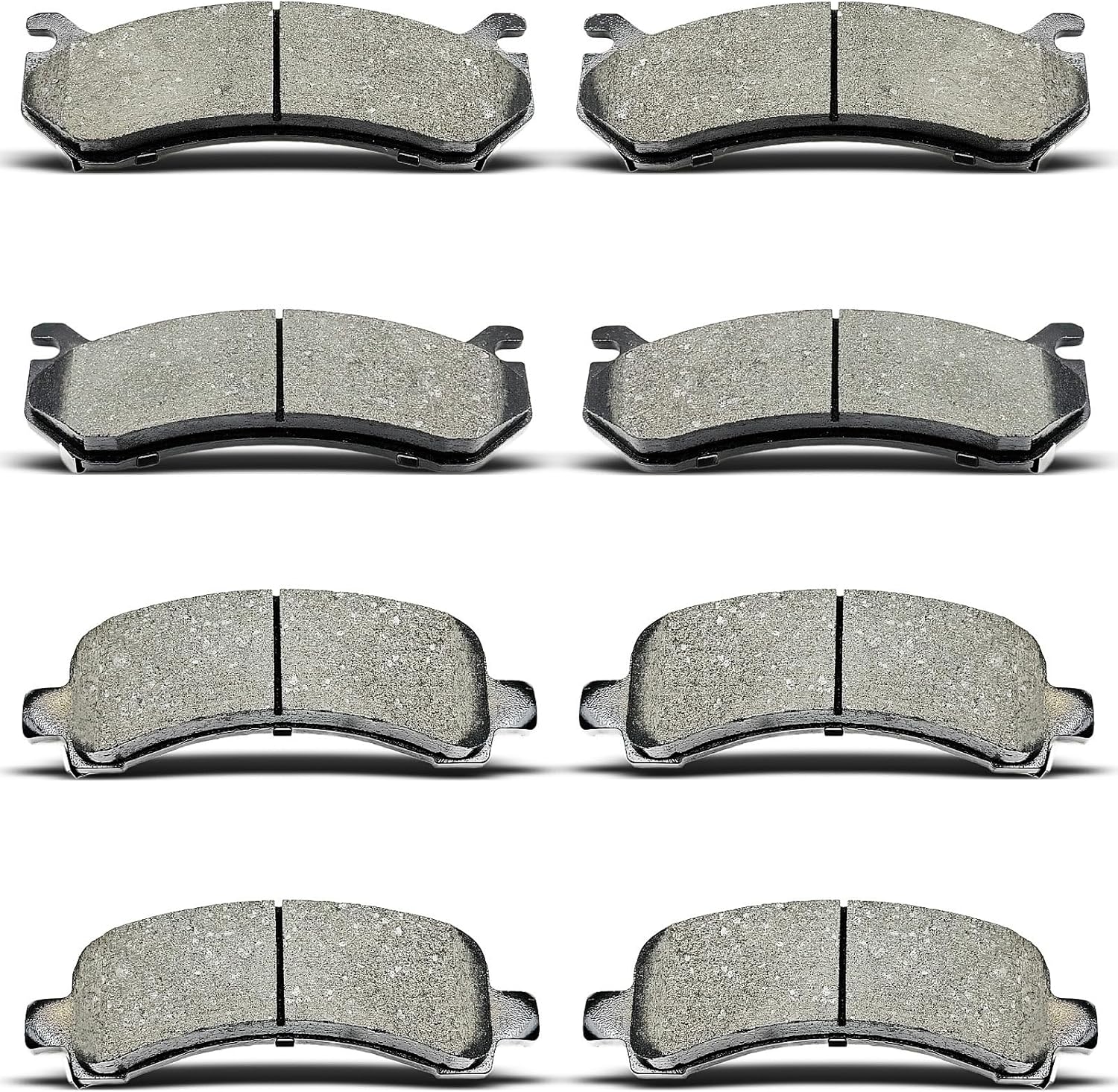 8Pcs Front & Rear Disc Brake Pads Set For Cadillac Escalade For Chevrolet Avalanche 1500 Suburban 1500 Tahoe For GMC Yukon Yukon XL 1500