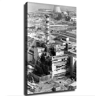 Chernobyl Nuclear Accident Vintage Canvas Poster Modern Aesthetic Picture Wall Art Home Office Decoration Painting Holiday Gift (Unframed,16×24inch)