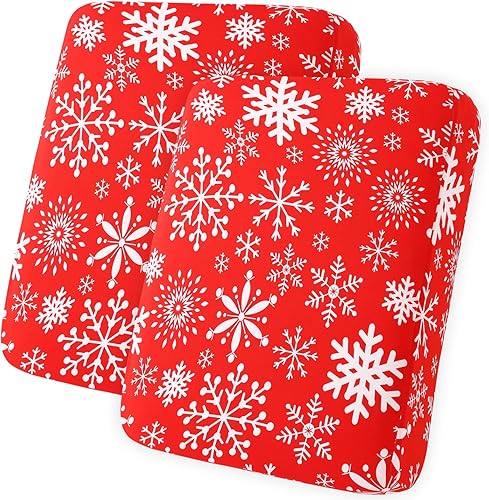 Miniatura 32 de hyha Fundas de cojín de sofá estampadas, fundas de sofá florales lavables para sofá de 3 cojines, fundas de cojín elásticas con patrón de Rojo y