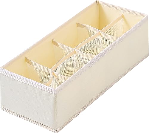 Miniatura 9 de Qozary Paquete de 3 divisores organizadores de cajones de ropa interior, cajas de almacenamiento plegables para ropa, calcetines, lencería, ropa