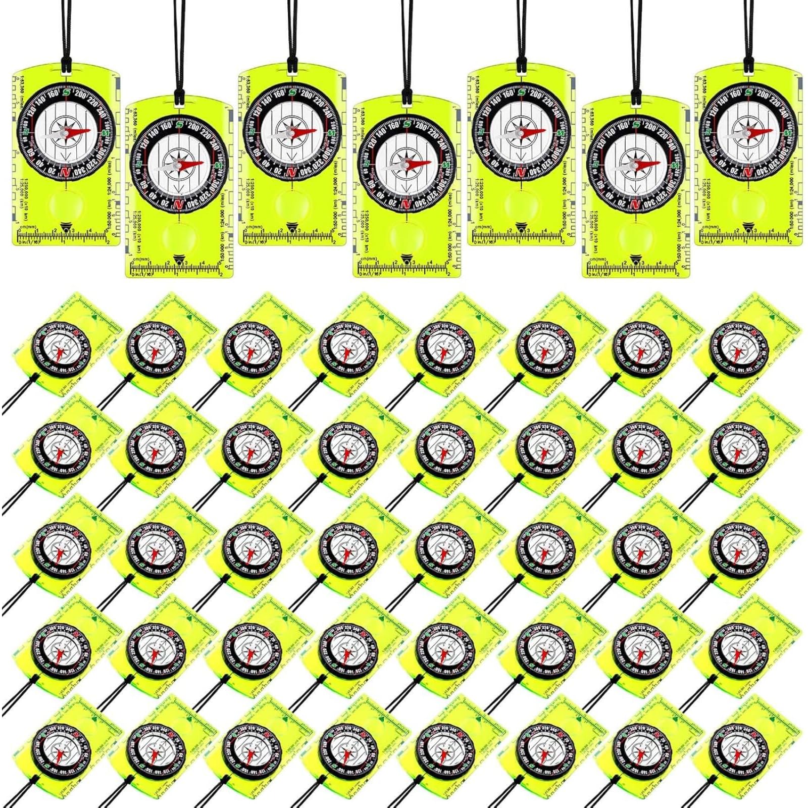 Lot de 20 boussoles de course d'orientation bleues pour la lecture de cartes, le camping, la survie, excellent comme cadeau éducatif, cadeau de fête et fournitures de troupes scoutes
