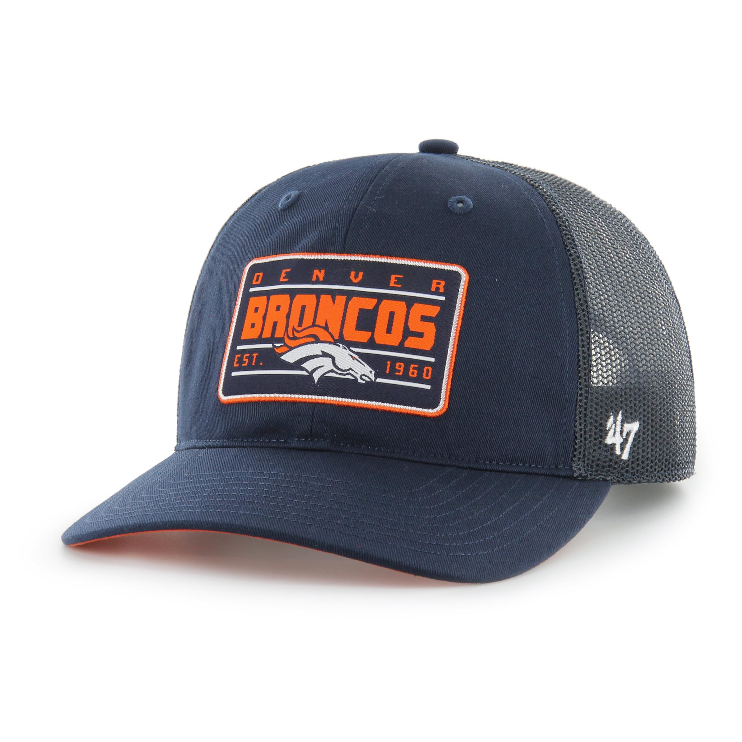 47 Denver Broncos Hardline Trucker RF Unisex Baseball Cap - Navy Blue
