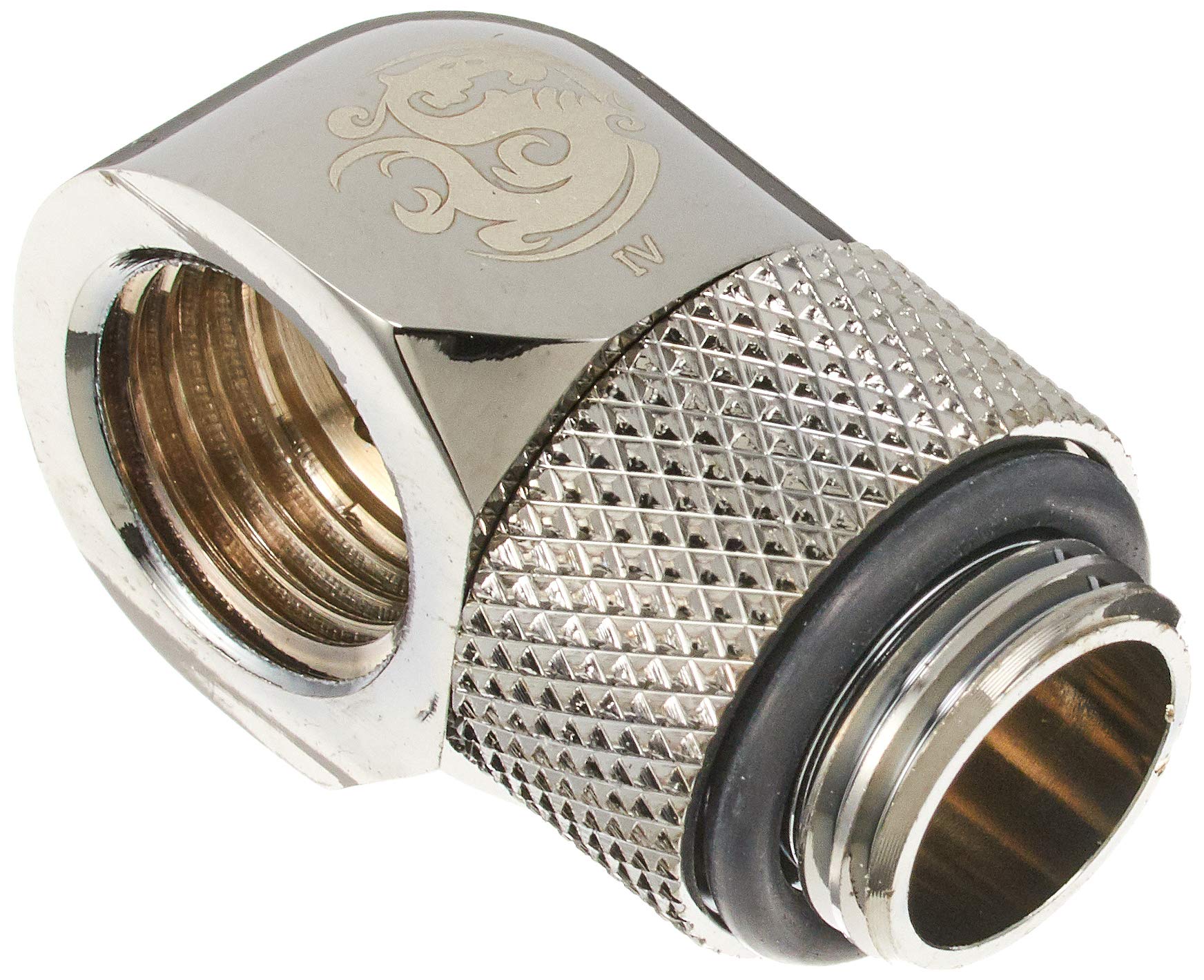 Bits Power Cooled PC Fitting Personal Computer Water Reservoir Sled Tube Compression Rotary Screw Adapter Extender Expansion Parts (BP-BS90R)