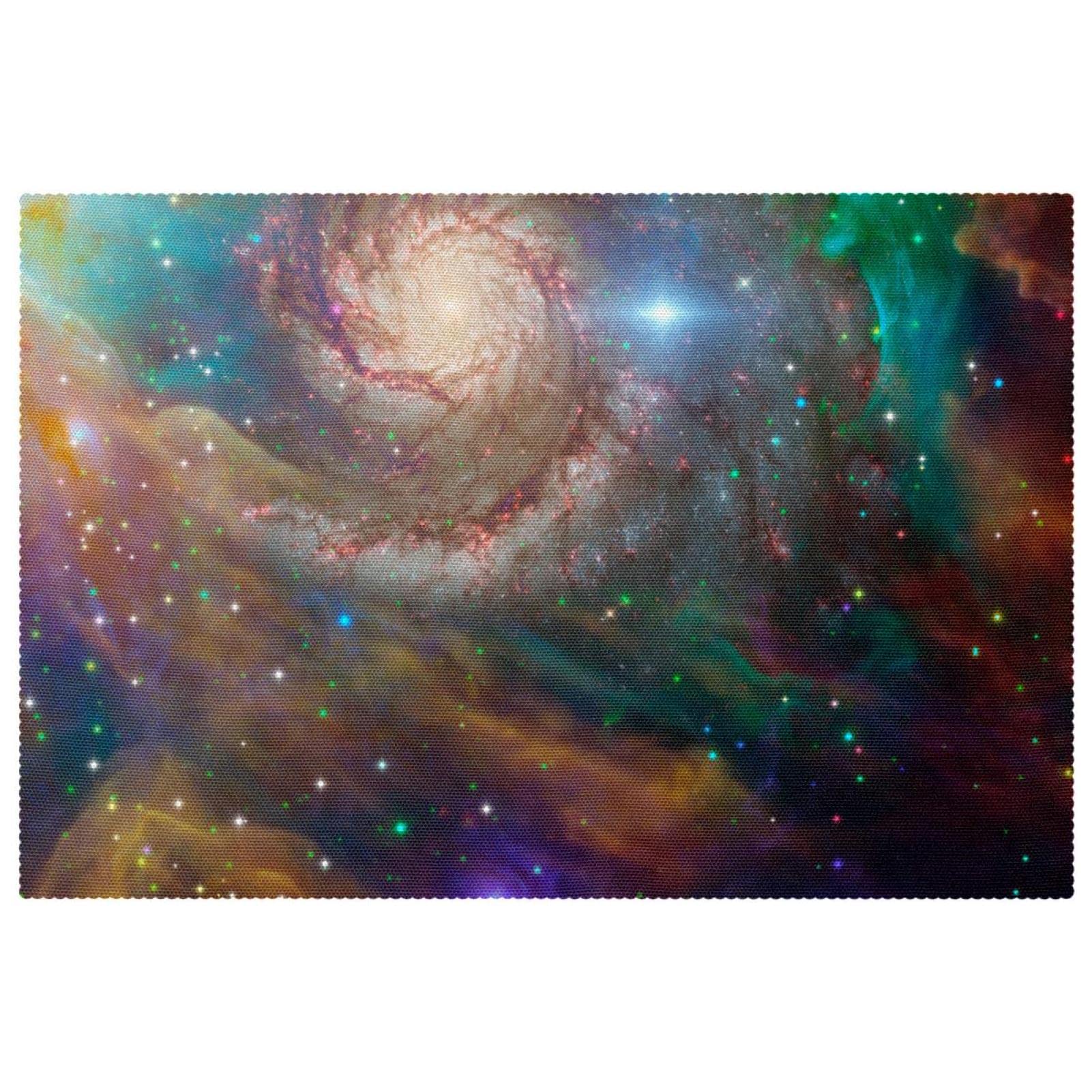 Sets de table résistants à la chaleur Universe Night 30,5 x 45,7 cm anti-glisse