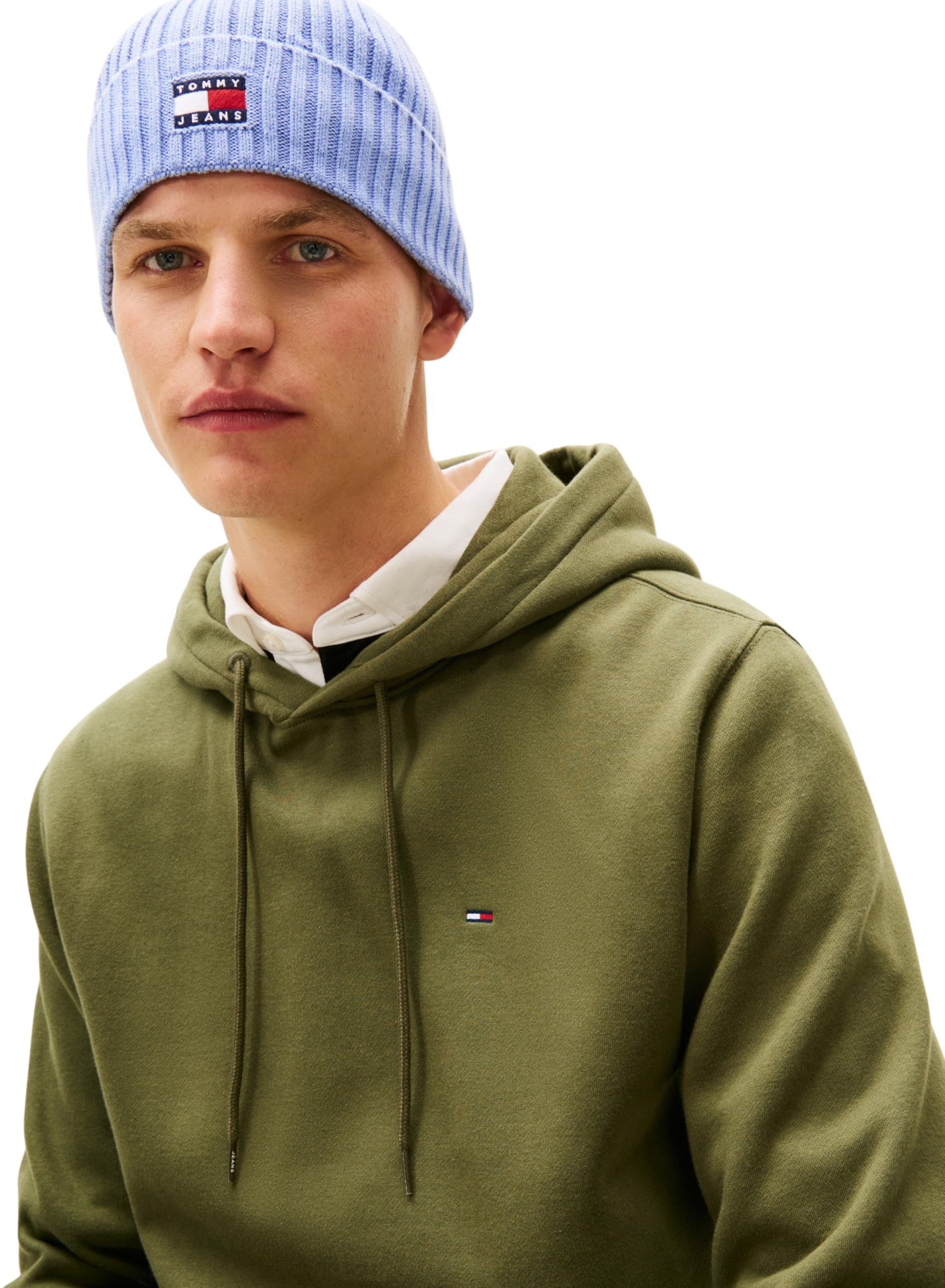 Tommy Jeans Herren Hoodie Regular Fit Flag Fleece mit Kapuze – Bild 4