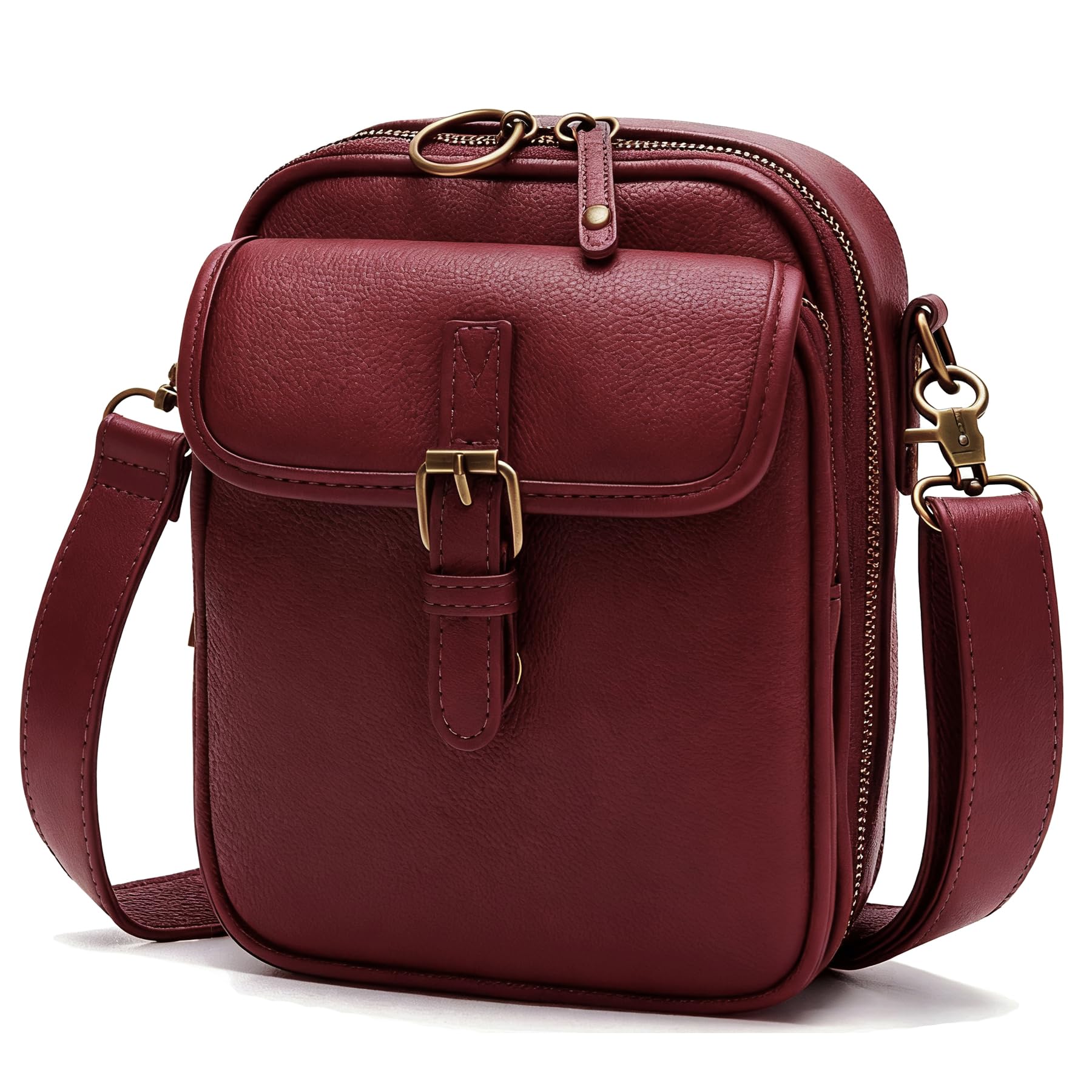 Small Crossbody Bags for Women Vegan Leather Messenger Purses Vintage Wallet Anti Theft Shoulder Handbags with Card Slots